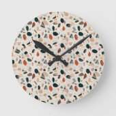 Terrazzo Runde Wanduhr (Vorderseite)