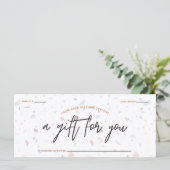 Terrazzo & Signature Script Geschenkgutschein (Stehend Vorderseite)