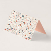 Terrazzo Slab Blank Platzkarte Visitenkarten (Rückseite)