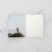 Terrazzo Slab Modern Wedding Dankeschön Karte (Innenseite)