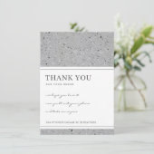 TERRAZZO-SPEZIELTES PATTERUNTERNEHMENSLOGO DANKESKARTE (Stehend Vorderseite)