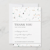 TERRAZZO-SPEZIELTES STONE CORPORATE Business LOGO Dankeskarte (Vorderseite)