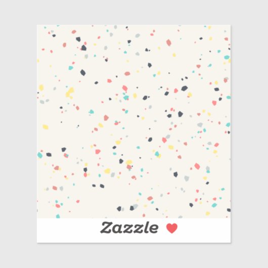 Terrazzo-Sprenkelschema nahtlos Aufkleber (Blatt)