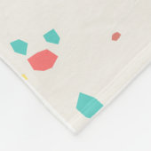Terrazzo-Sprenkler-Nahtloses Muster Fleecedecke (Ecke)