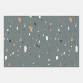 Terrazzo Stein Textur Umhüllung Papier Blatt (Vorderseite)