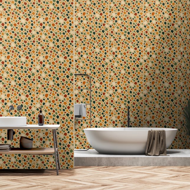 Terrazzo Steinmuster Hintergrund Tapete (Badezimmer)