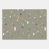 Terrazzo Steinstruktur Geschenkpapier Set (Vorderseite 3)