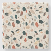 Terrazzo Steinuntersetzer (Vorderseite)