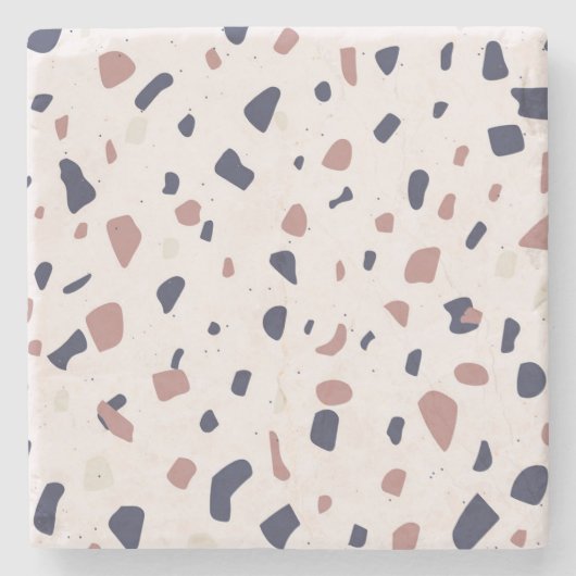 Terrazzo Steinuntersetzer (Vorderseite)