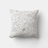 Terrazzo Stone Print Pattern Light Kissen (Vorderseite)
