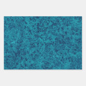 Terrazzo Struktur aus blauem Marmor Geschenkpapier Set (Vorderseite)