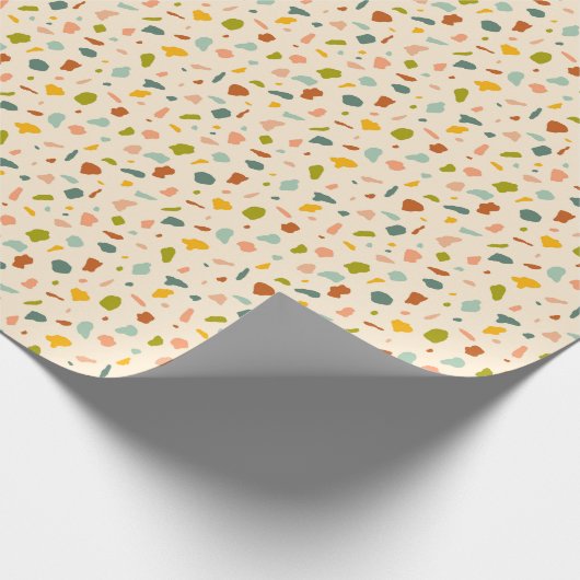 Terrazzo Textur Geschenkpapier (Ecke)