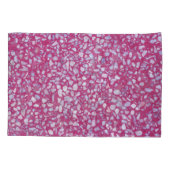 Terrazzo Texture: Rosa weiße Eleganz. Kissenbezug (Rückseite)