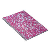 Terrazzo Texture: Rosa weiße Eleganz. Notizblock (Rechte Seite)