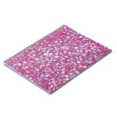 Terrazzo Texture: Rosa weiße Eleganz. Notizblock (Linke Seite)