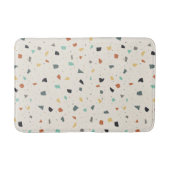 Terrazzo Tile Confetti Modern Style Earth Tones Badematte (Vorderseite)