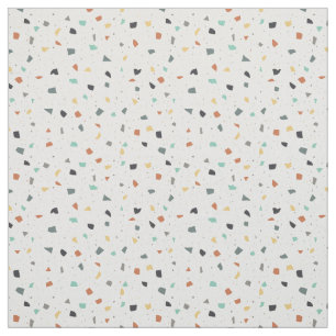 Terrazzo Tile Confetti Modern Style Earth Tones Stoff