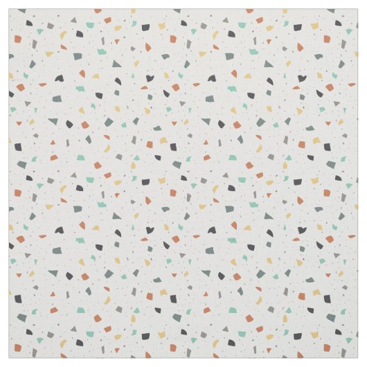 Terrazzo Tile Confetti Modern Style Earth Tones Stoff (Muster)