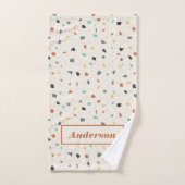 Terrazzo Tile Confetti Moderner Stil Personalisier Handtuch (Handtuch)