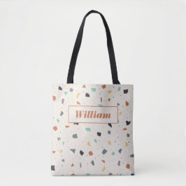 Terrazzo Tile Confetti Moderner Stil Personalisier Tasche