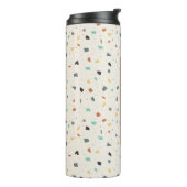 Terrazzo Tile Confetti Moderner Stil Personalisier Thermosbecher (Nach links gedreht)