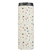 Terrazzo Tile Confetti Moderner Stil Personalisier Thermosbecher (Rückseite)