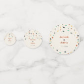 Terrazzo Tile Modern Style Earth Tones Konfetti (Vorderseiten)