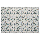 Terrazzo Tile Pattern - Green on Cream Fabric Stoff (Fat Quarter (45,7 x 55,9 cm))