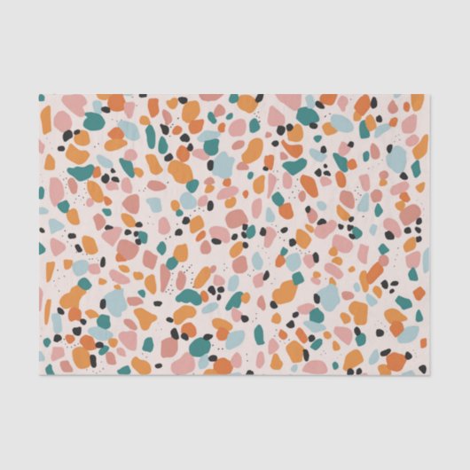 Terrazzo Tissue Paper Seidenpapier (Vorderseite)