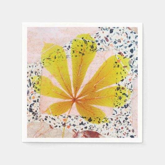 Terrazzo und botanisch serviette (Vorderseite)