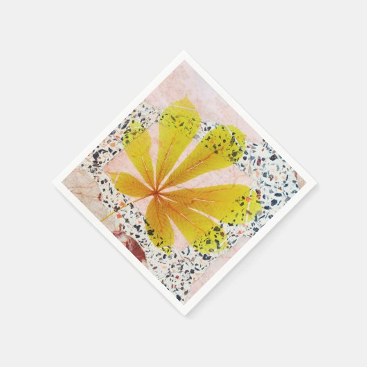 Terrazzo und botanisch serviette (Ecke)