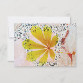 Terrazzo und Botanischer Bridal Brunch Einladung (Rückseite)