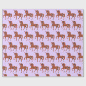 Terrazzo Unicorn Geschenkpapier (Flach)