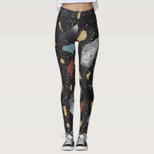 Terrazzo Vintage Oberflächengestaltung Leggings