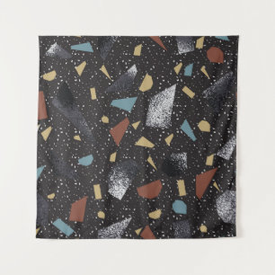 Terrazzo Vintage Oberflächengestaltung Wandteppich