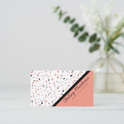 Terrazzo Visitenkarte (Stehend Vorderseite)