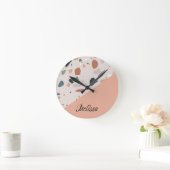 Terrazzo Wall Clock Runde Wanduhr (Zuhause)