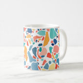 Terrazzo Wasserfarbe: farbenfrohe, nahtlose Muster Kaffeetasse (VorderseiteRechts)