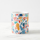 Terrazzo Wasserfarbe: farbenfrohe, nahtlose Muster Kaffeetasse (Mittel)