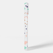 Terrazzo, weißes Pfefferminzmonogramm Case-Mate iPhone Hülle (Rückseite / Rechts)