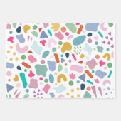 Terrazzo Wrapping Paper Geschenkpapier Set (Vorderseite)