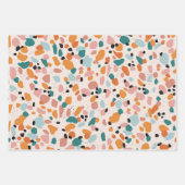 Terrazzo Wrapping Paper Geschenkpapier Set (Vorderseite 3)