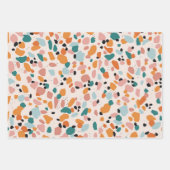 Terrazzo Wrapping Paper Geschenkpapier Set (Vorderseite 2)