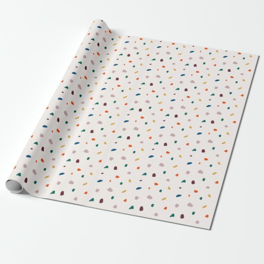 Terrazzo Wrapping Paper - Retro Terrazzo Muster Geschenkpapier (Ungerollt)