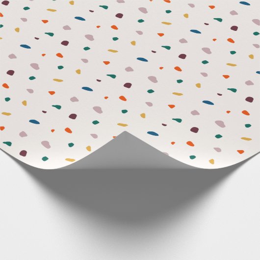 Terrazzo Wrapping Paper - Retro Terrazzo Muster Geschenkpapier (Ecke)