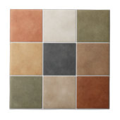 Terre & Émotions – Earthy Minimalist Ceramic Tile Fliese (Vorderseite)
