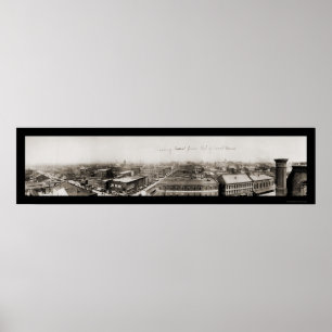 Terre Haute IN Court Foto 1913 Poster