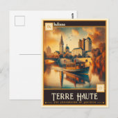 Terre Haute, Indiana | VINTAG Postkarte (Vorne/Hinten)