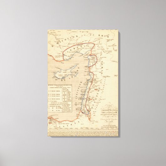 Terre Sainte depuis la deuxieme croisade Leinwanddruck (Vorderseite)