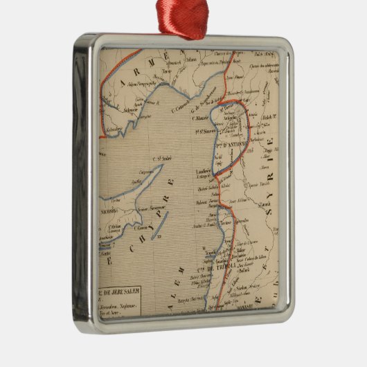 Terre Sainte depuis la deuxieme croiseme Silbernes Ornament (Rechts)